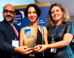 Dobradinha da Rede Minas no 1º Prêmio Amagis de Jornalismo