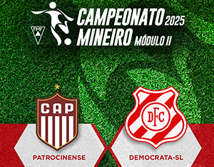 Duelo entre Patrocinense e Democrata-SL é transmitido na Rede Minas e Rádio Inconfidência neste domingo (27)